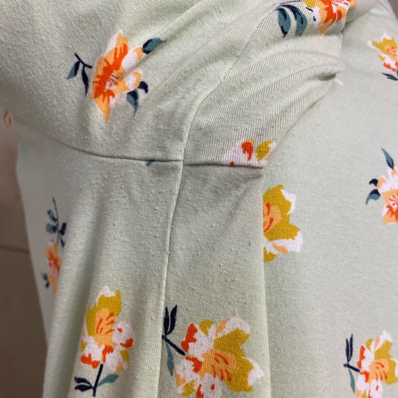 EUC Ann Taylor Factory light green 3/4 length sleeve boatneck top - Picture 6 of 6